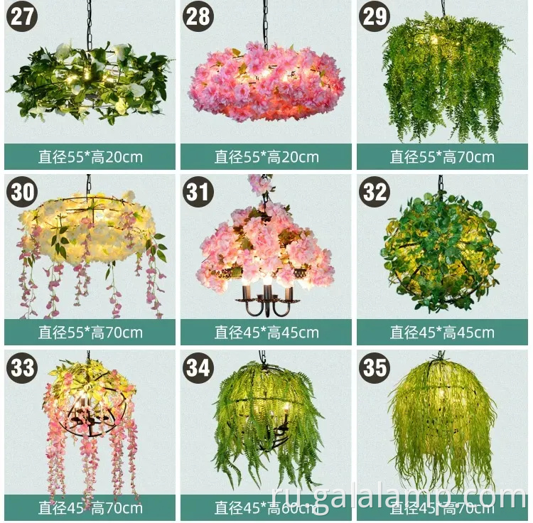 Элегантный большой светодиодная люстра для ресторана и садового декора